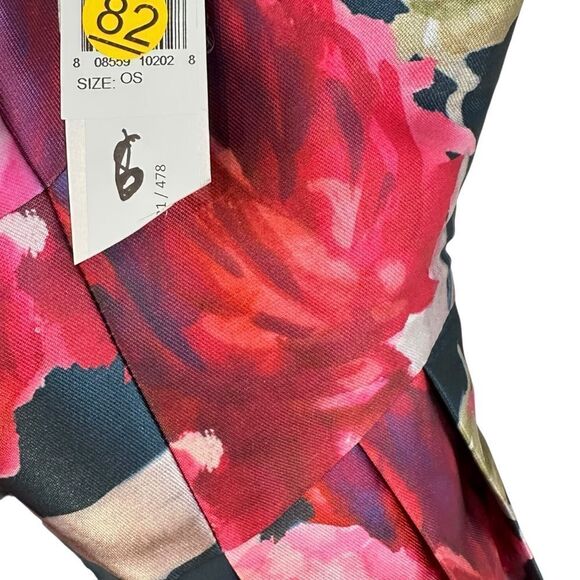 Kay Unger Navy Blue Floral Formal Walk Through Jumpsuit Gown| Size 6 - Picture 7 of 10